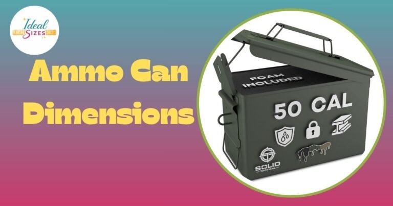 Ammo Can Dimensions