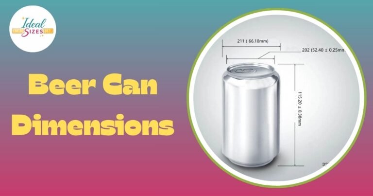 Beer Can Dimensions