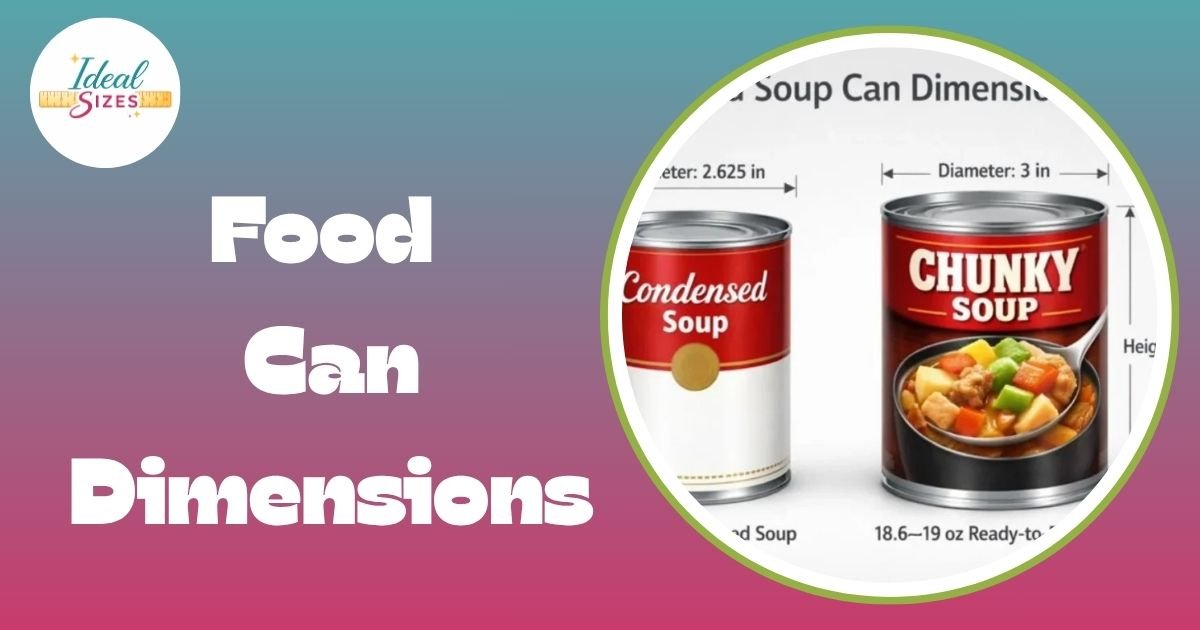 Food Can Dimensions