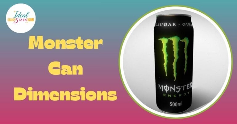 Monster Can Dimensions