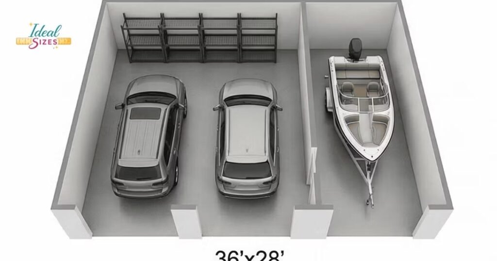 Oversized 3 Car Garage Size