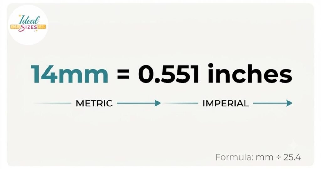 Conversion of 14mm to Inches