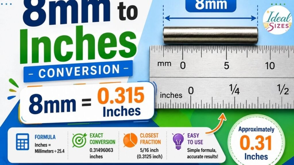 8mm to Inches Conversion