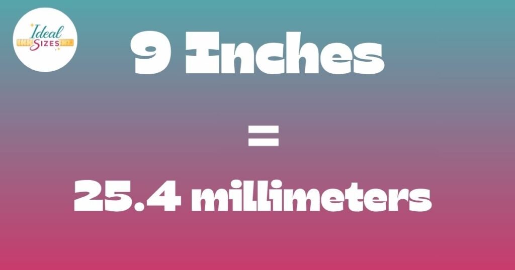 9 Inches in Millimeters