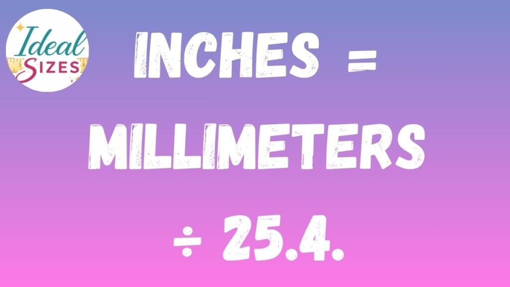 Formula to Convert 16mm to Inches