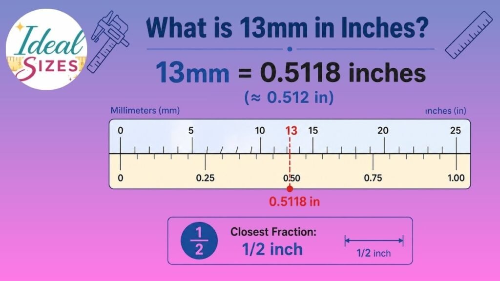 What is 13mm in Inches