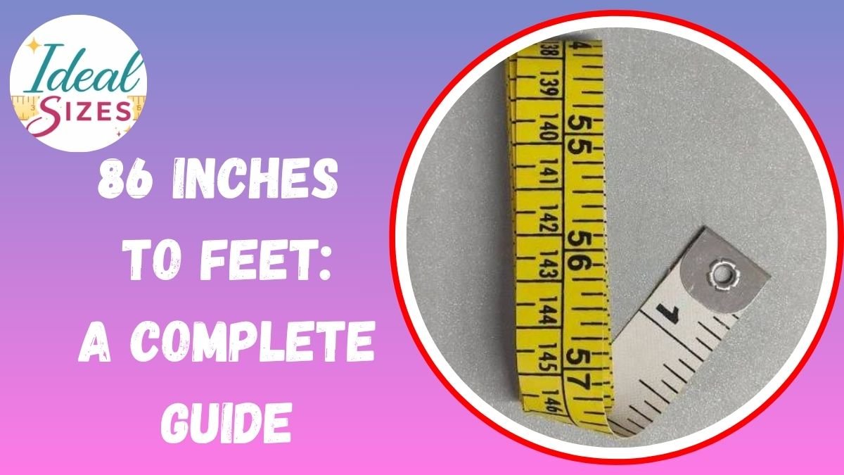 86 Inches to Feet
