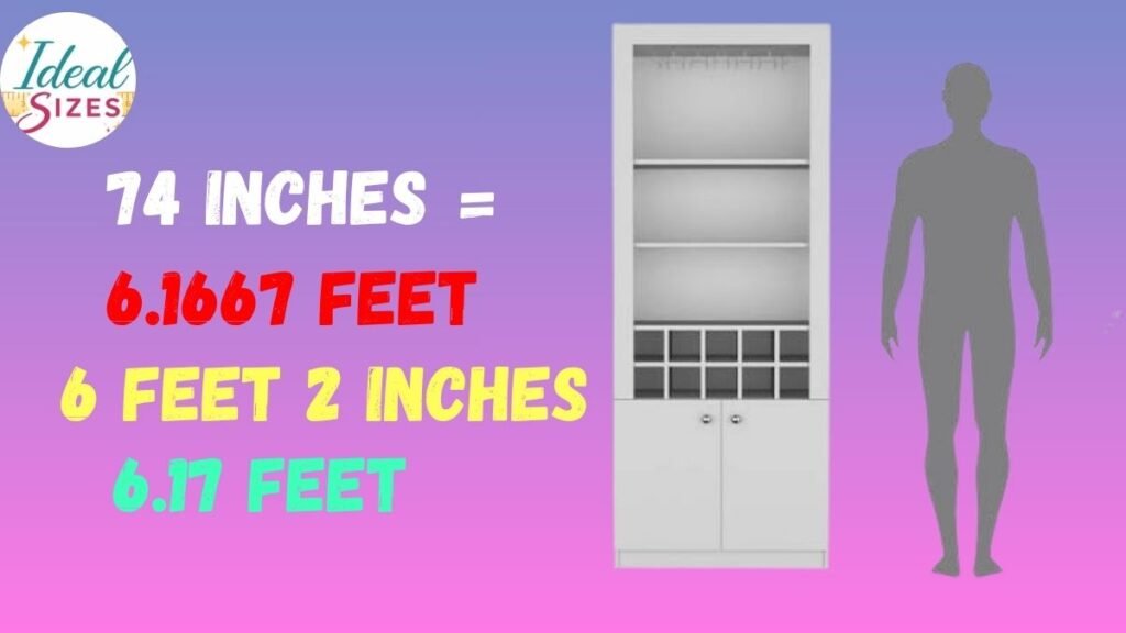 How Tall Is 74 Inches in Feet