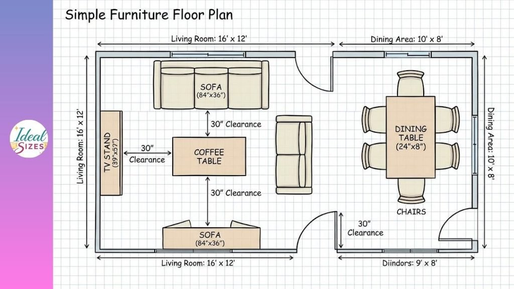 Simple Furniture Floor Plan