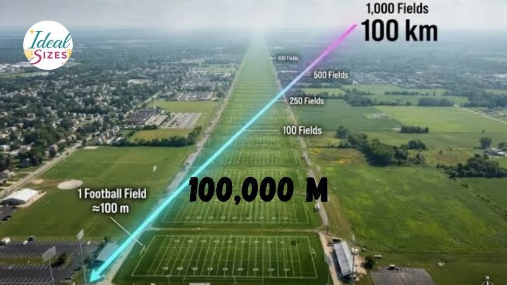 100 km to Meters